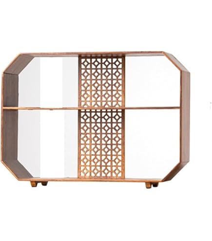 Amazon｜ディスプレイ棚 アンティーク 棚 ラック棚 木製 茶杯